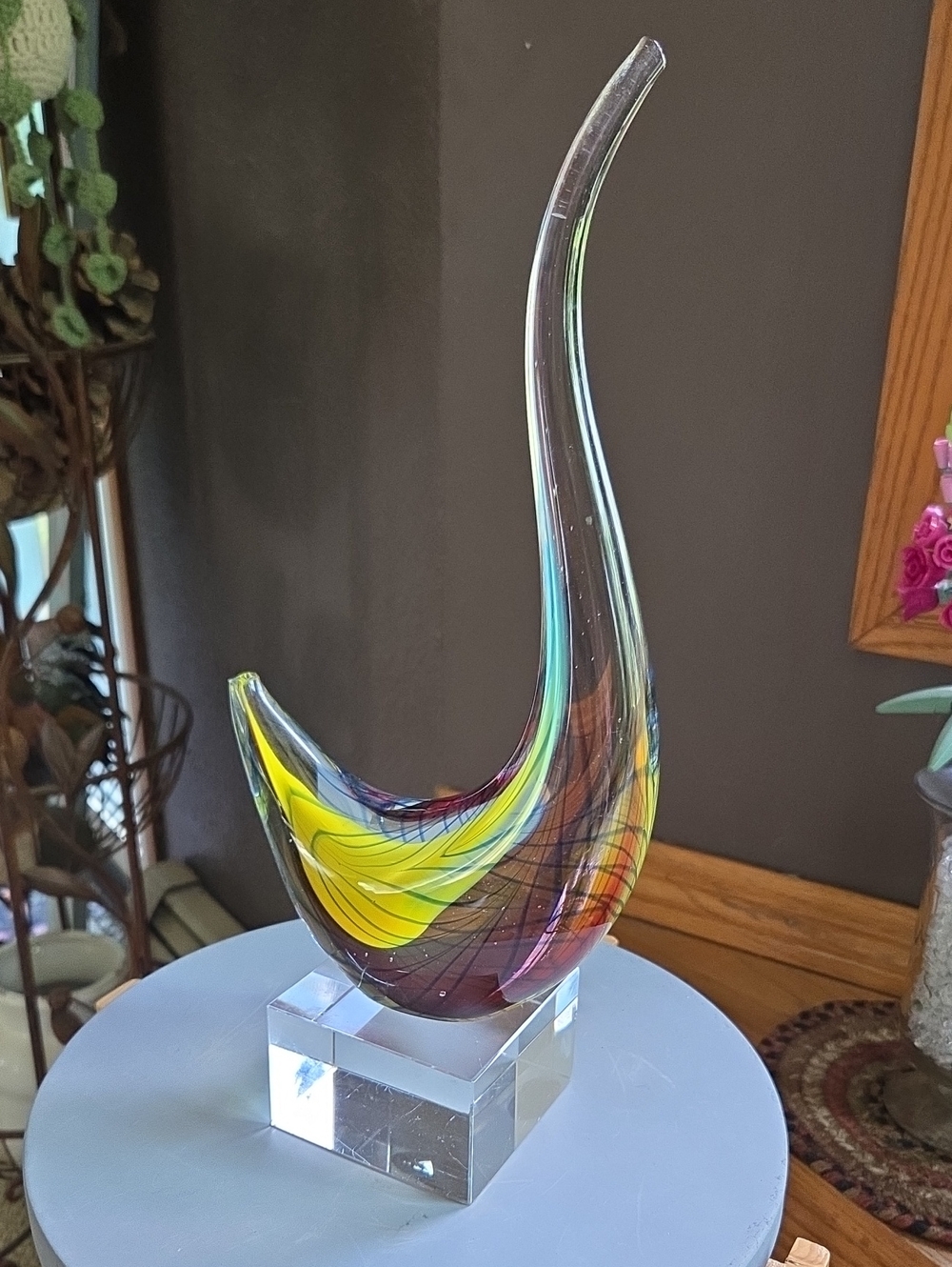 Abstract Glass Sculpture